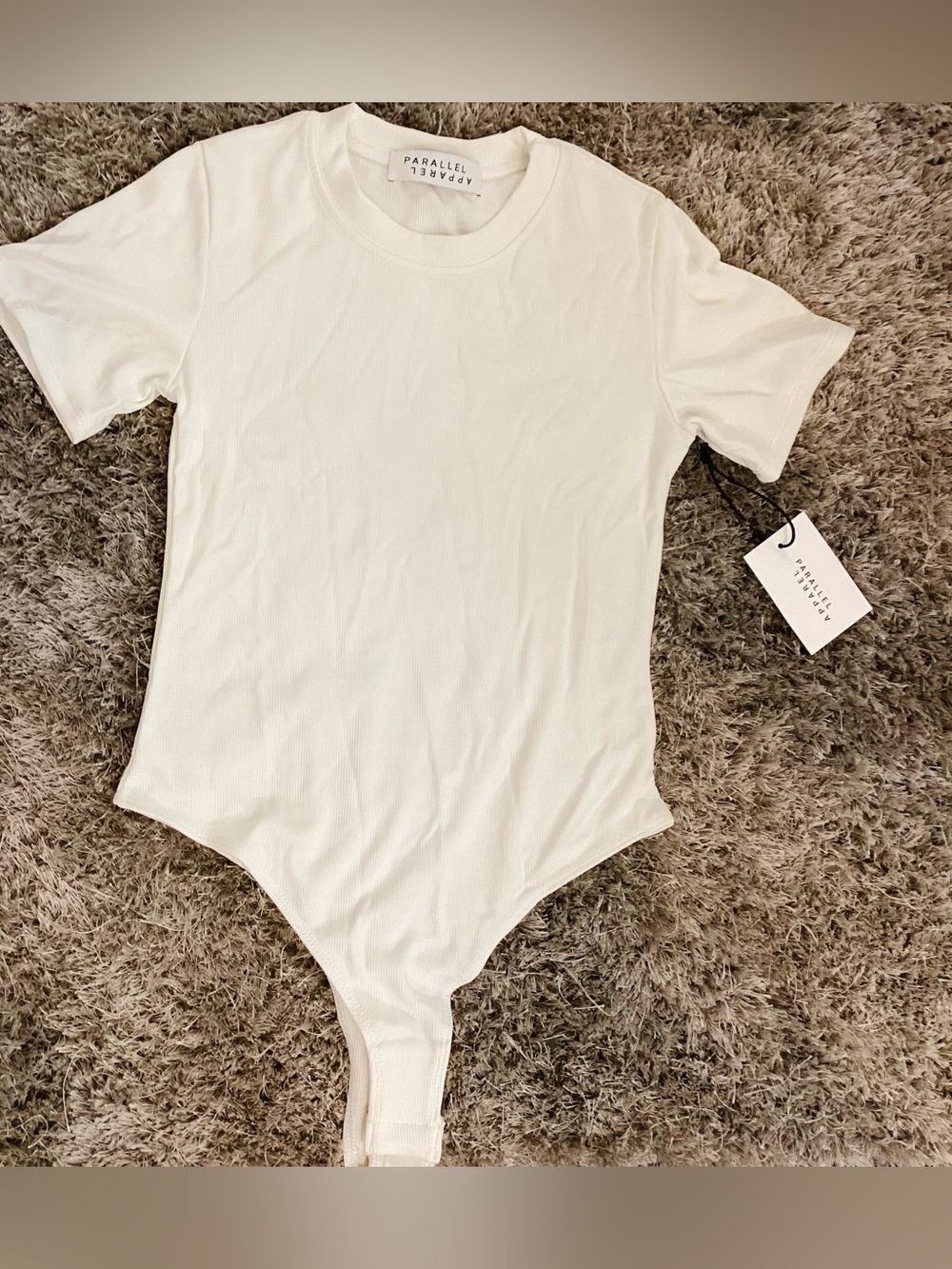 Clean White Ribbed Bodysuit 🤍 - Picture 2 of 2